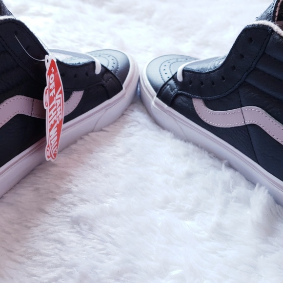 Womens Sk8 Hi Reissue Leather Flannel Violet - Picture 3 of 7